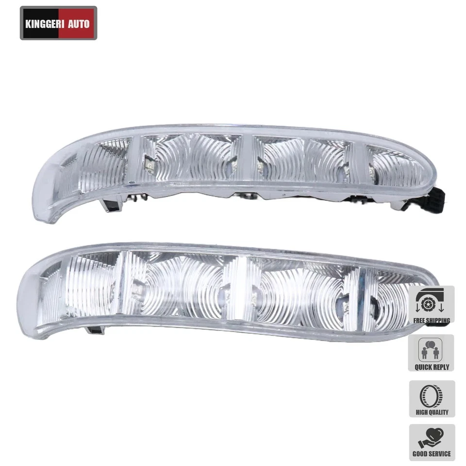 2 Pc For Mercedes-Benz S/CL-Class W220 Left Right Side Mirror Turn Signal Lights - Image 3 of 4