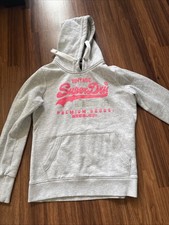 Superdry Vintage Girls/Women  s Hoodie Size Large Color Gray/pink