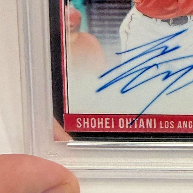 2018 Donruss Optic Shohei Ohtani Rated Rookie Auto PSA/DNA Auto 8 RC view 5