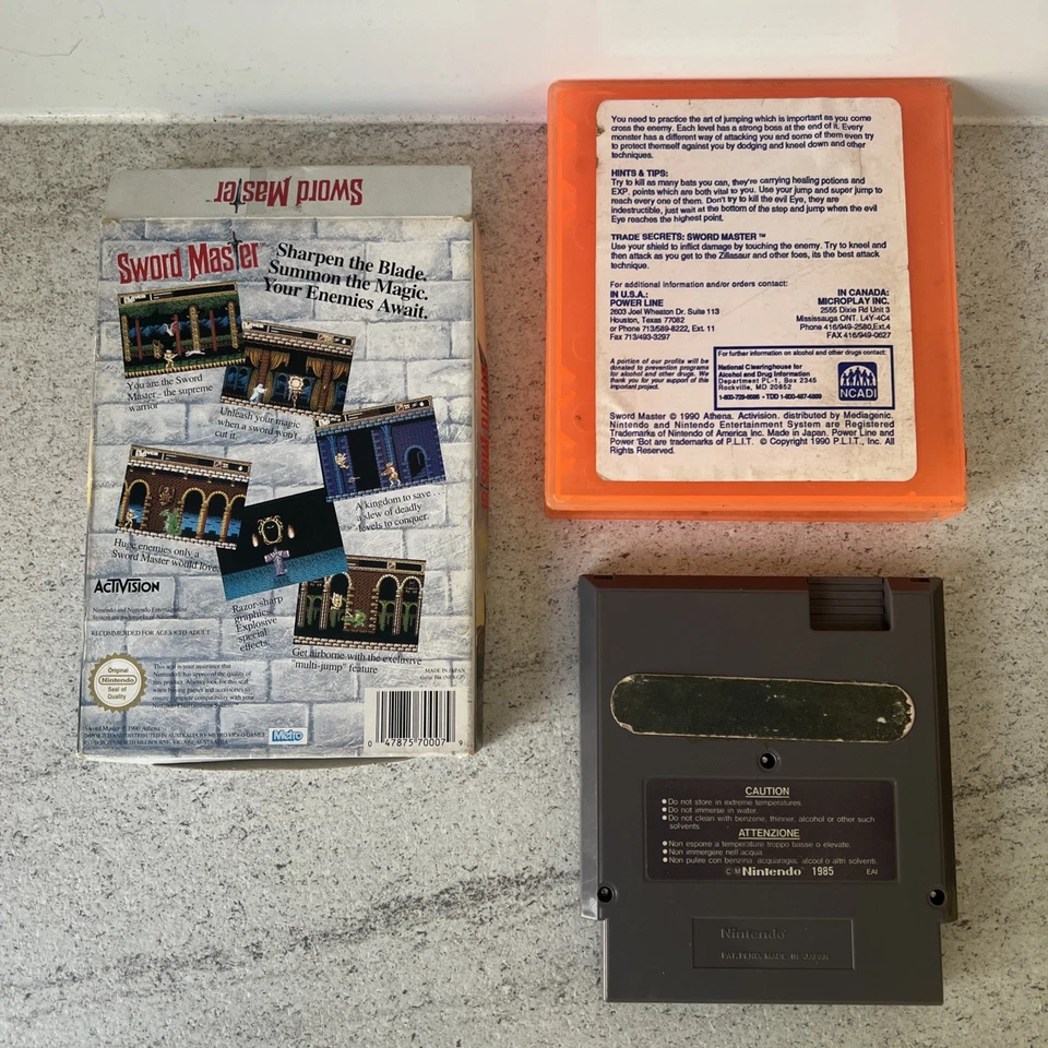 Sword Master Nintendo NES Entertainment System PAL Game Cartridge & Box - Image 2 of 4