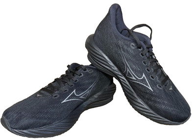 Mizuno Wave Rider 28 womens size 8 ALL BLACK