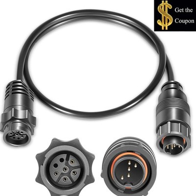 7-Pin Transducer to 9-Pin XSONIC Sonar Adapter Cable for Lowrance 000-13313-001
