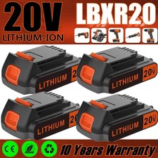2PACK 4PACK 20V for Black Decker 20 Volt MAX Lithium LBXR20 Battery LBXR2020