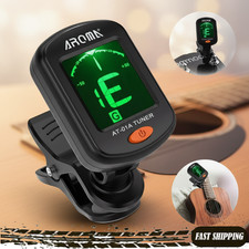 LCD Clip On Chromatic Acoustic Tuner Electric Guitar Ukulele Violin Bass Banjo.