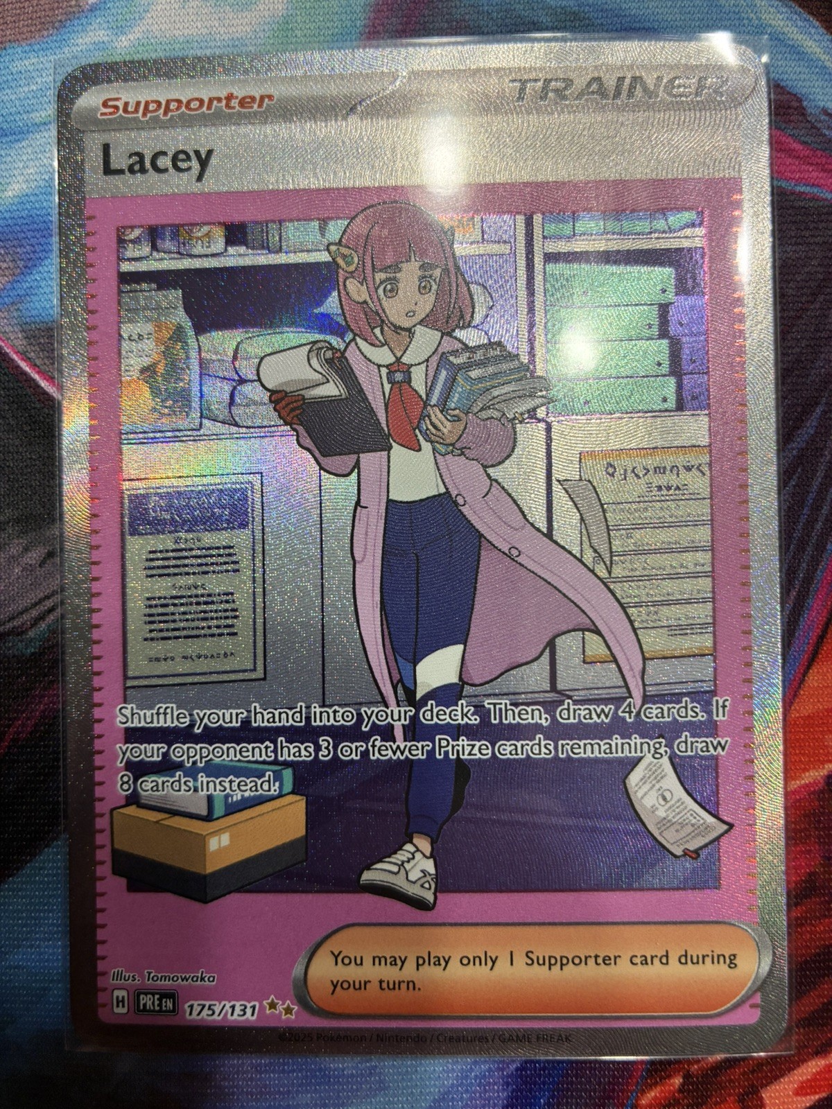 Lacey 175/131 Special Illustration Rare Prismatic Evolutions Pokemon Holo NM