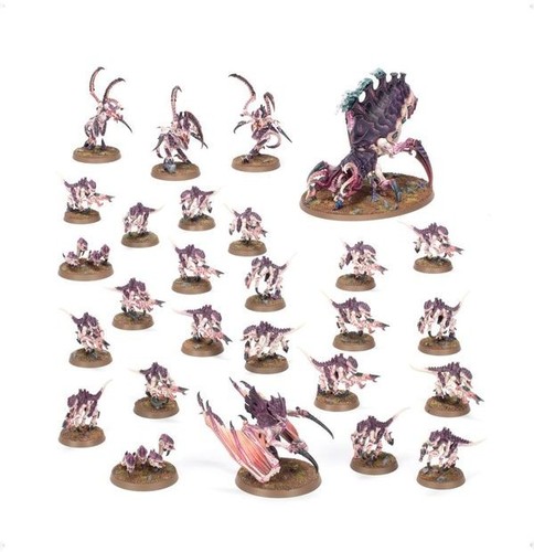 Warhammer 40k Starter Set Tyranids Half - on Sprue With Bases