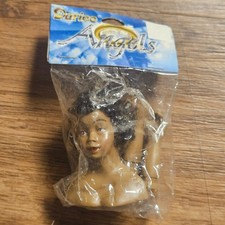 Darice Angels African American Doll Head  Hands 2.5" 1233-43 Vintage 1990s