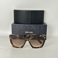 Prada Womens Large Square Gradient Sunglasses SPR23Z Caramel Tortoise