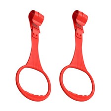 Playpen Baby Pull Up Rings 2Pcs Durable Red Toddler Walking Exercise Tool