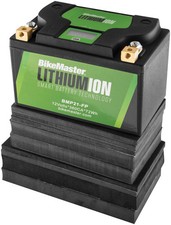 BikeMaster Lithium-Ion Battery 2.0 w/ LCD 12V 380CA 72Wh LiFeP04 BMP21-FP