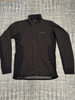 Patagonia Adze Hybrid Jacket Mens Size Small Softshell Black Polartec 83450
