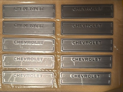#ad 10 Pack CHEVY CHEVROLET DOOR DASH TAG DATA SERIAL NUMBER PLATE *BLANK* $300.00