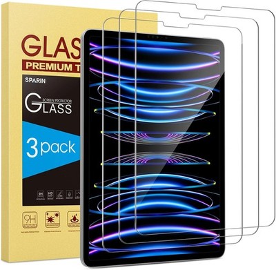 3 Pack Screen Protector Tempered Glass for iPad Air 5/4, iPad Pro 11 inch