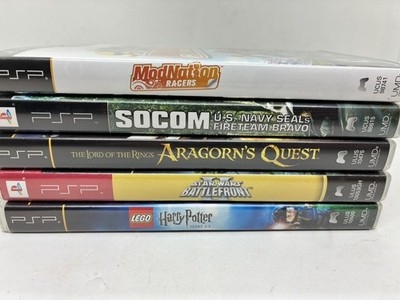 PSP LOT of 5 CIB Games Harry Potter Star Wars Battlefront Etc