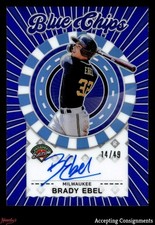 2025 Panini Prospect Edition Blue Chip Blue #4 Brady Ebel ROOKIE AUTO 14/49