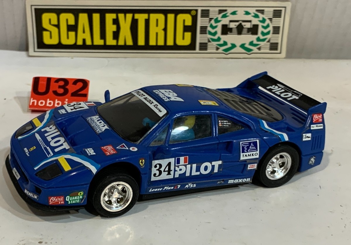 Slot Car SCX Scalextric Exin Tyco 8348.09 Ferrari F40 #34 Pilot | eBay