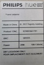 Philips Hue 20W Power Adapter