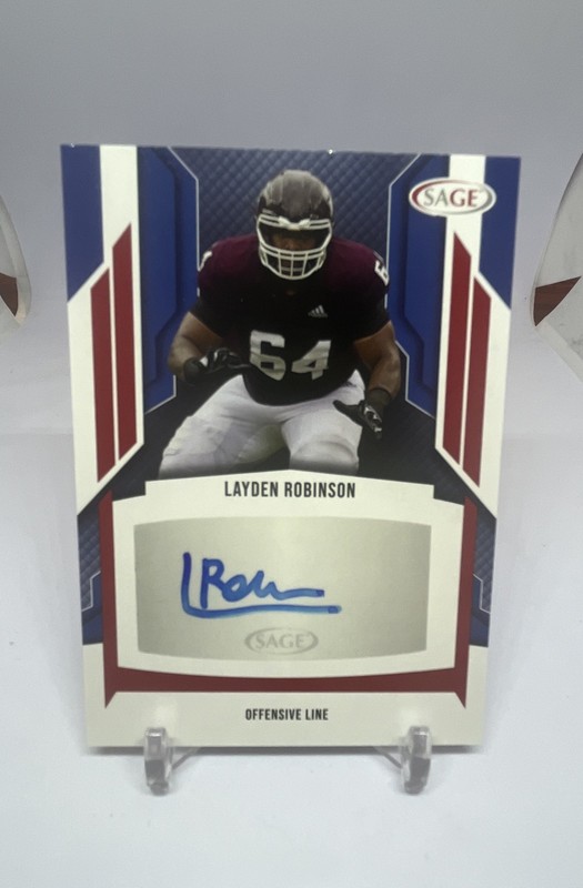 2024 SAGE HIT Low Series - Autographs Layden Robinson #A-LR Red (AU, RC)