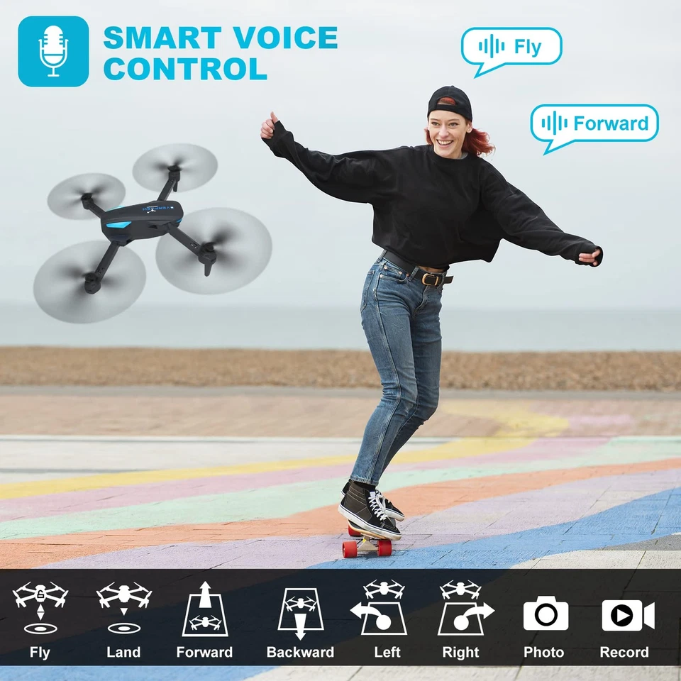 Drone with 1080P Camera for Beginners and Adults, Foldable Remote Control Qua... - Image 4 of 4