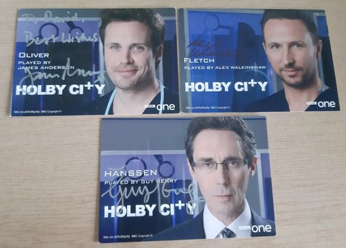 6 X Holby City BBC Hand Signed Cast Cards Dedicated & Undedicated Various Actors - Picture 2 of 5