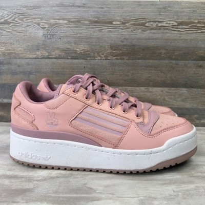 Adidas Forum Bonega Womens Size 10.5 Sneaker Peace Sign Platform Pink GY2072