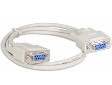 10' DB9 9Pin Female to Female Cable 28AWG Serial RS232 Shielded Straight Through