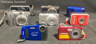 Lot of 8 Cameras PARTS ONLY