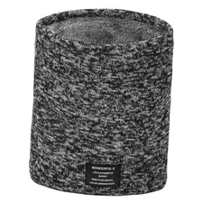 Winter Neck Gaiter Thermal Fleece-Lined Cold-Weather Scarf Wind Charcoal Black