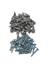 100PCS Zinc Self-Drilling Drywall Anchors, Hollow-Wall Anchors Kit with #8 x ...