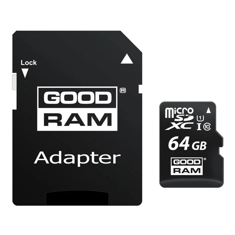 Scheda di memoria microSD 64GB classe 10 con adattatore Goodram 66-226 - Immagine 2 di 2