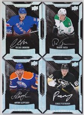 15-16 UD Black Oscar Lindberg /299 Auto Rookie Lustrous St. Louis Blues 2015