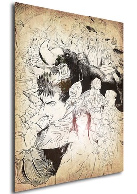 Poster Wanted - Berserk - Sketch Characters