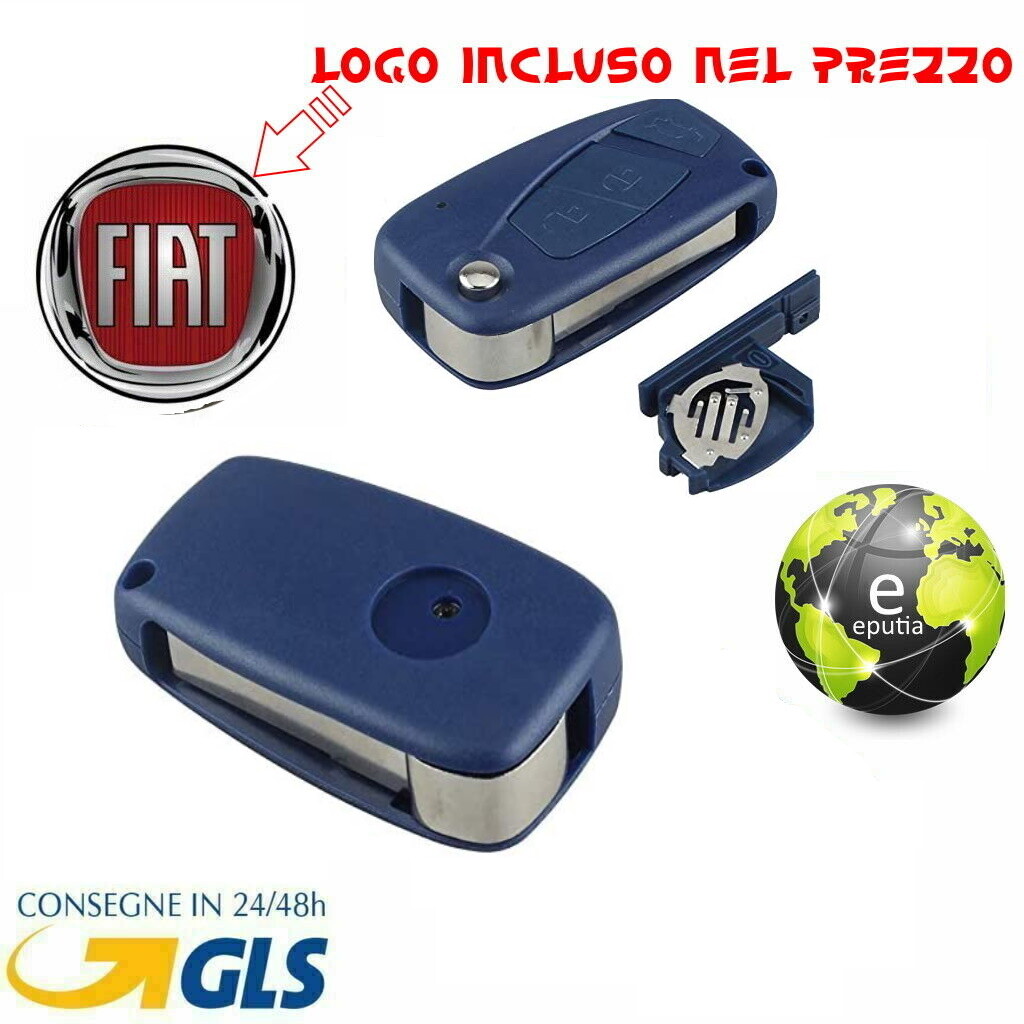 Gommino Ricambio Telecomando Auto Per Fiat 500, Panda, Punto - Tasti Silicon Nero Per Chiave Con 3 Pulsanti