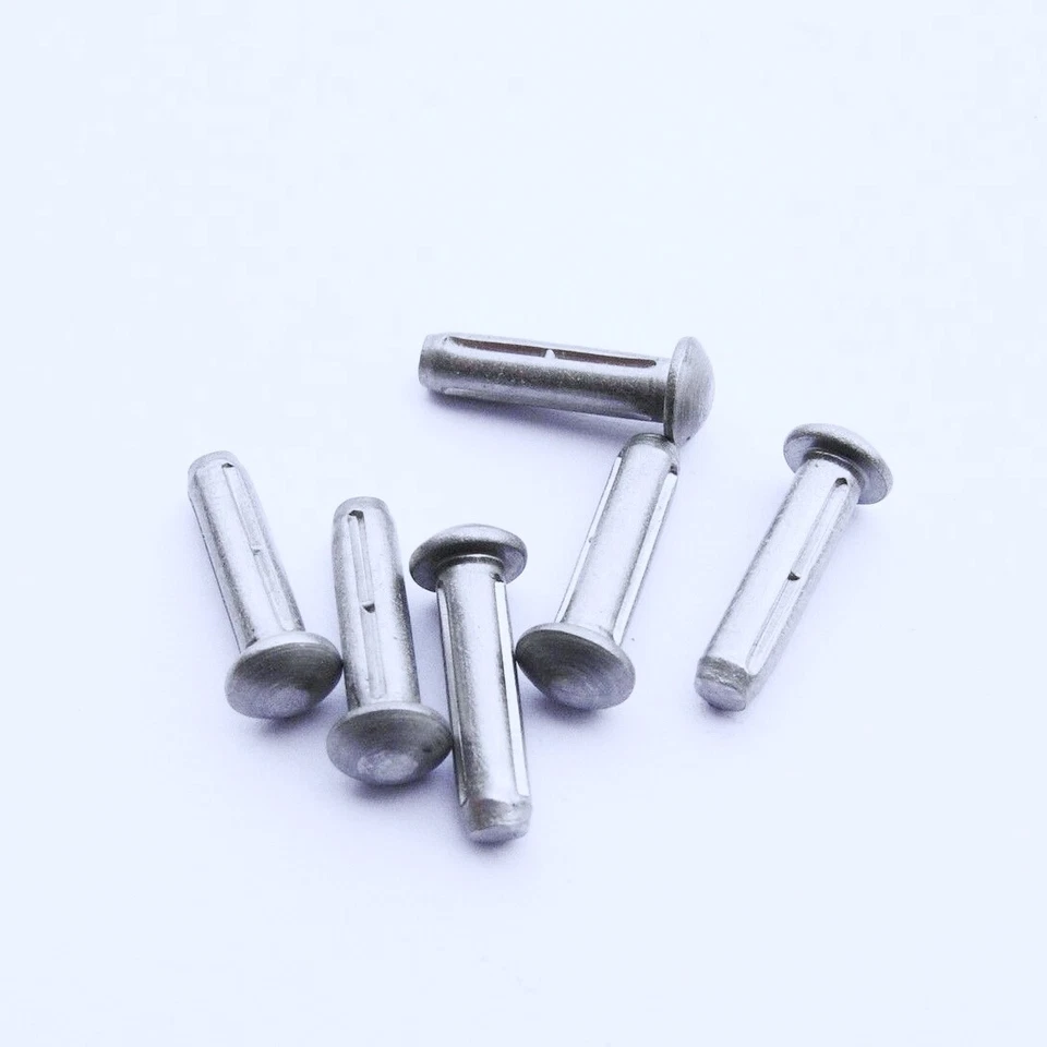 S P Clavo de muesca clavos semicirculares DIN 1476 A2 acero inoxidable VA clavos de muesca 2 mm 3 mm