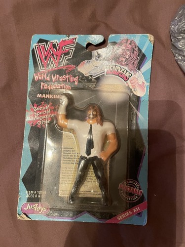 WWF Bend Ems Mankind Figure - Mick Foley Socko Ser...