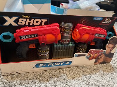 Zuru XShot 2X Fury 4 Rapid Fire Blasters | eBay