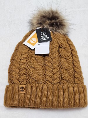 Fur Pom Timberland Pom Pom Hat Cable Knit Pom Pom Beanie For Women