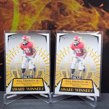 2023 Leaf Draft Football Will Anderson Jr. Award Winners Rookie Cards #17