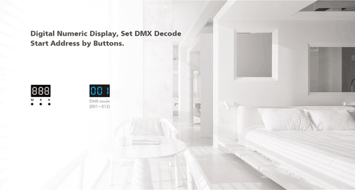 DMX512 & RDM Decoder 4 Kanal PWM RGB RGBW LED Dimmer Controller Touch Fernbedienung - Bild 10 von 19