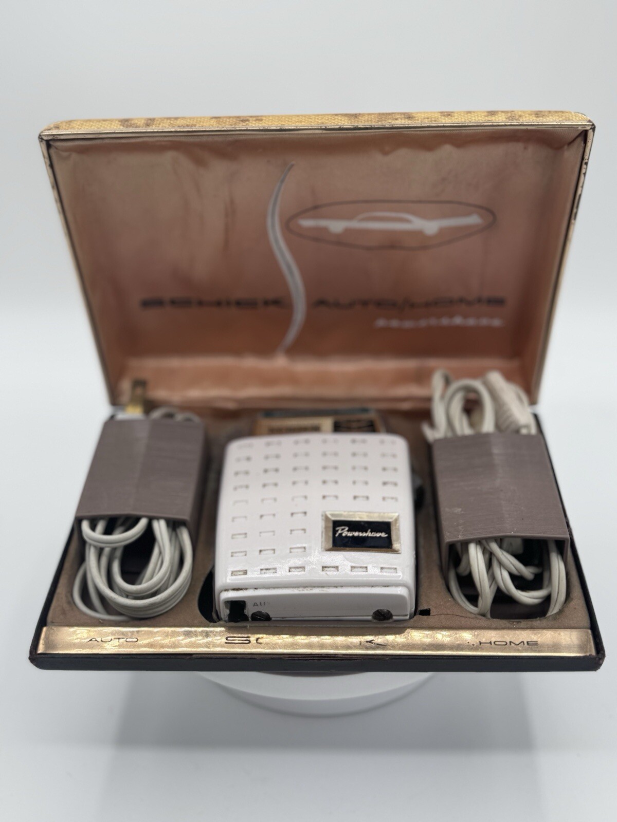 Home/auto Vintage 50s Case And Cords For Parts Only