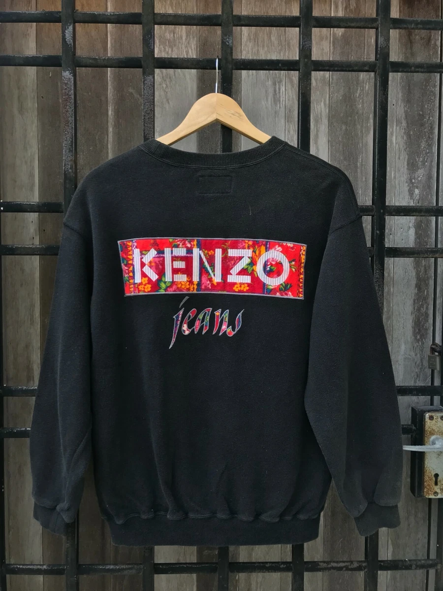Kenzo Jeans Floral BoX Logo Sweatshirt eBay