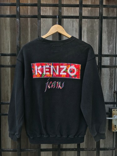 Kenzo Jeans Floral BoX Logo Sweatshirt 