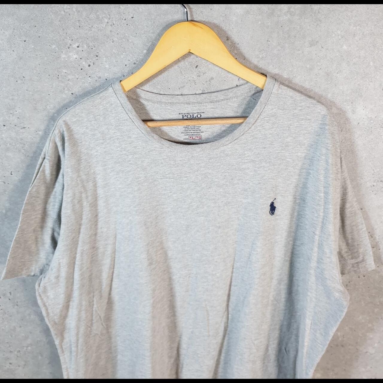 Polo Ralph Lauren vintage uomo XL grigia ricamata vestibilità classica pony