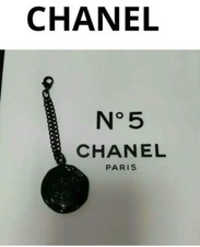 CHANEL Key Ring Holder Bag Charm Authentic VIP GIFT Novelty Black Without Box