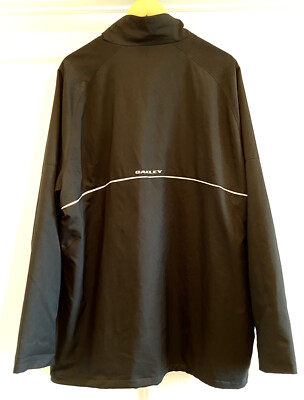 Oakley Black Softshell Jacket XXL Fleece Lined Four Pockets 