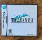 Final Fantasy III Nintendo DS + Reg Card With Manual