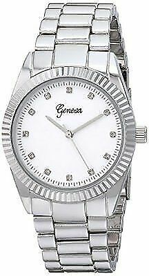 Geneva // off-white silicone adjustable analog watch with silver closure Geneva White Analog Wrist Watch Jelly Silicone Band Women main image 3