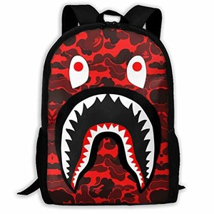 red bape bookbag