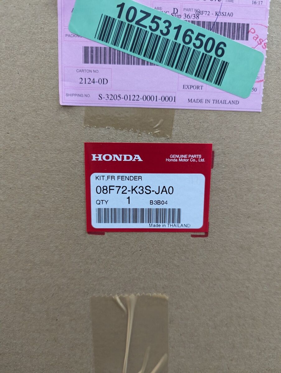Honda - 08F72-K3S-JA0 - Front Fender for sale online | eBay Honda - 08F72-K3S-JA0 - Front Fender for sale online | eBay