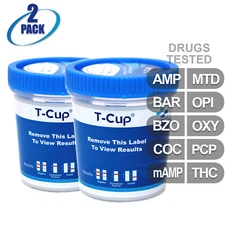 Mintegrity [2pk] 10-Panel T-Cup Urine Drug Test #MI-TDOA-4104